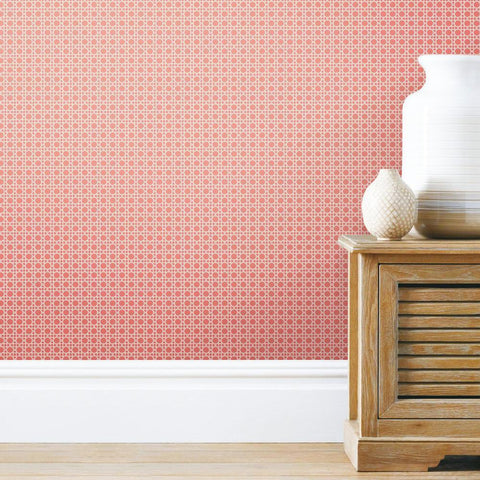 CORAL CANING PEEL & STICK WALLPAPER