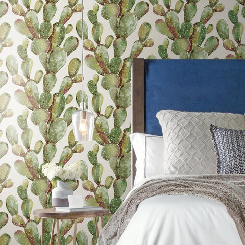 PRICKLY PEAR CACTUS PEEL & STICK WALLPAPER