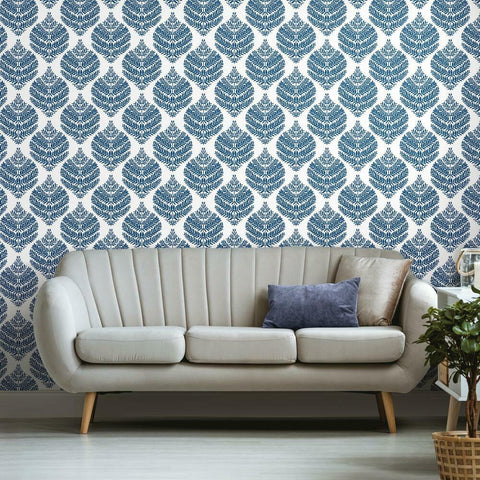 HYGGE FERN DAMASK PEEL & STICK WALLPAPER