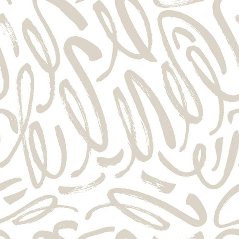 CURLY STROKES PEEL & STICK WALLPAPER
