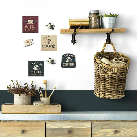 COFFEE HOUSE PEEL & STICK WALL DECALS