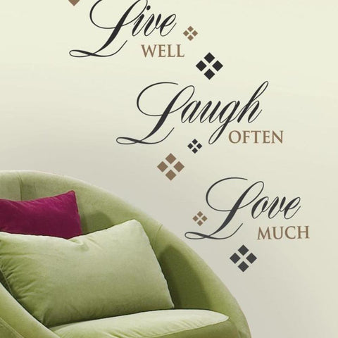LIVE LOVE LAUGH PEEL & STICK WALL DECALS