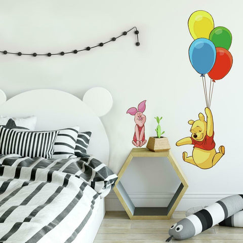 WINNIE THE POOH - POOH & PIGLET PEEL & STICK GIANT WALL DECAL