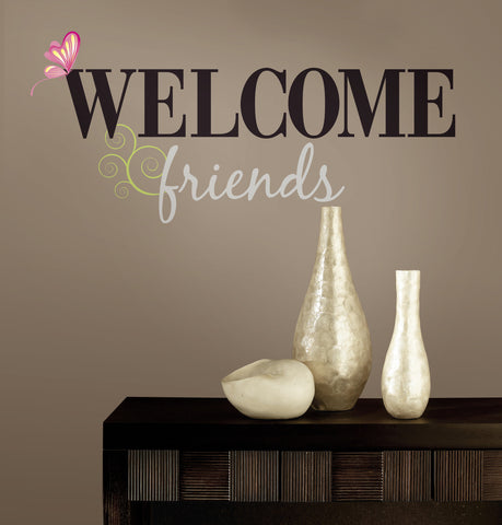 Welcome Friends Peel & Stick Wall Decals image