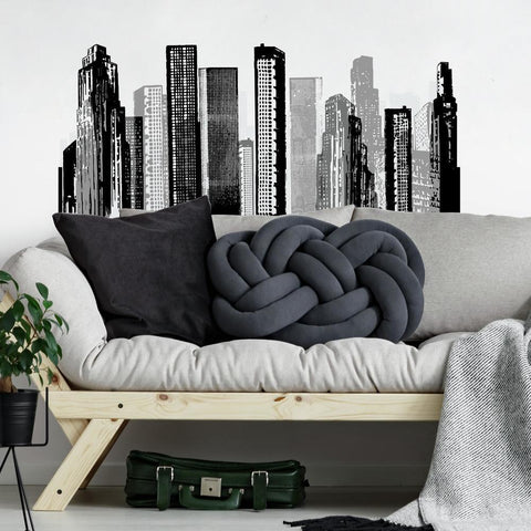 CITYSCAPE PEEL & STICK GIANT WALL DECAL