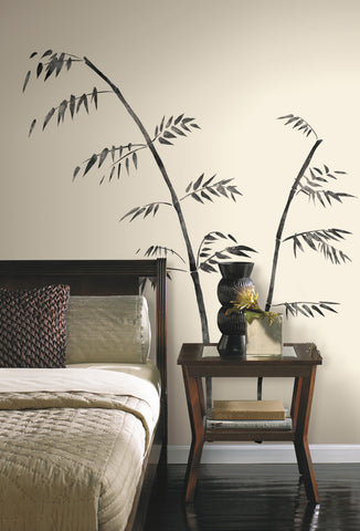 Painted Bamboo Peel & Stick Giant Wall Decal image