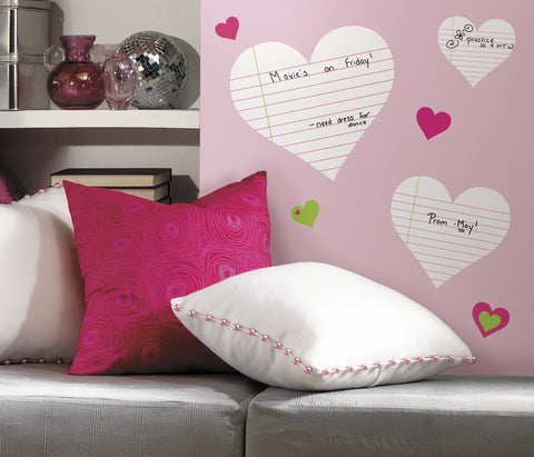 Hearts  Dry Erase Peel & Stick Wall Decals image