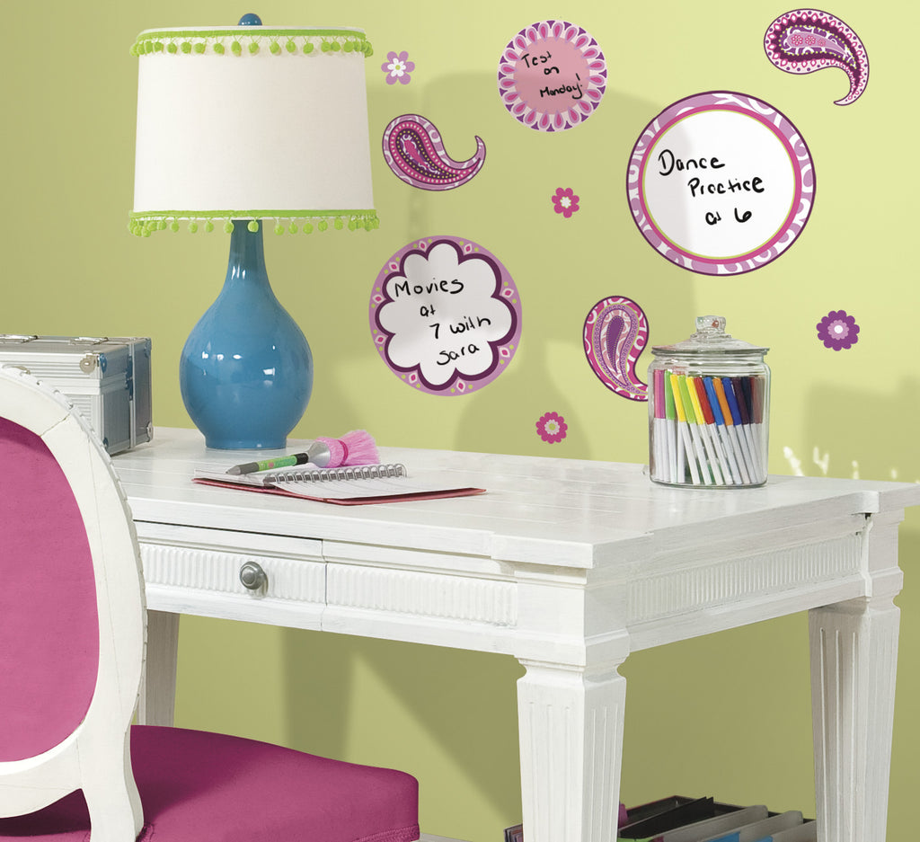 Paisley Dry Erase Peel & Stick Wall Decals image