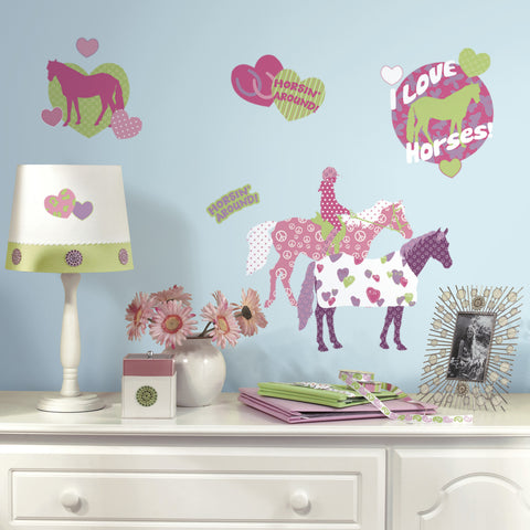 Horse Crazy Peel & Stick Wall Decals image