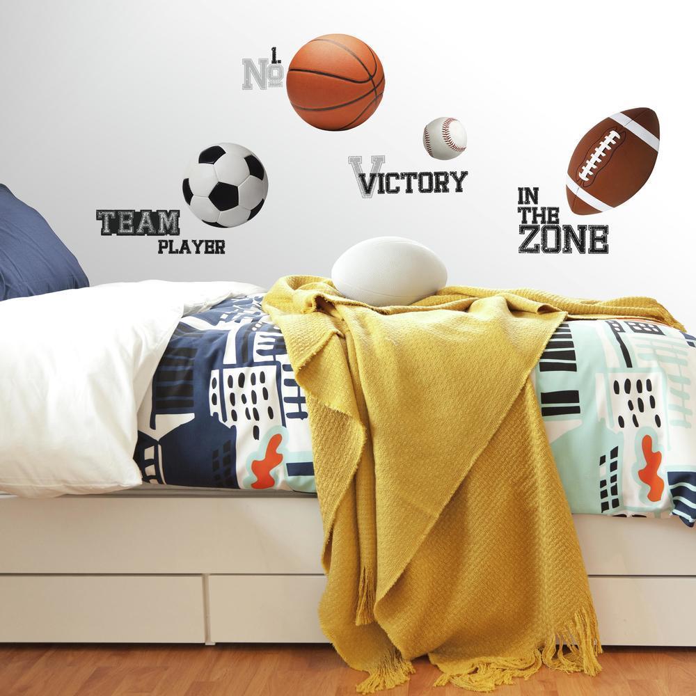 Autocollants Muraux Basketball & Prénoms - Vinyle Décoratif - Neuf Dans Son Emballage