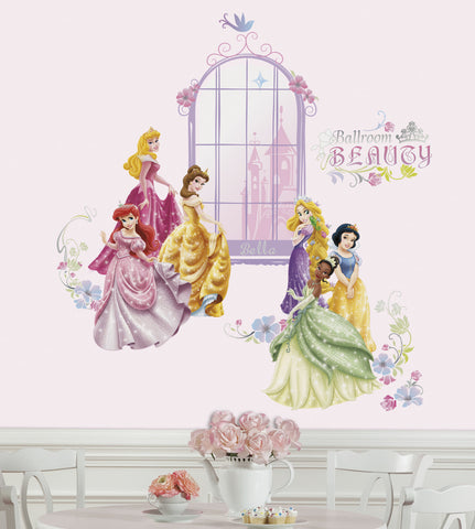 Disney Princess Collage Peel & Stick Wall Decals w/Personalization