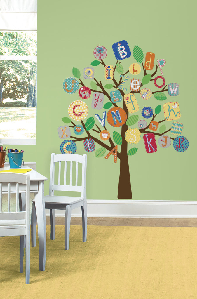ABC Primary Tree Peel & Stick Giant Wall Decals image