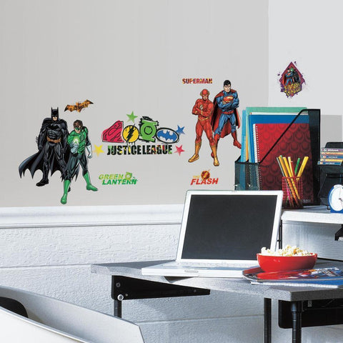 JUSTICE LEAGUE PEEL & STICK WALL DECALS