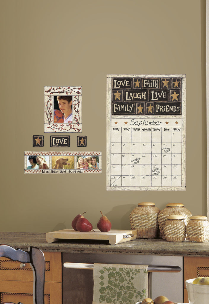 Family and Friends Peel & Stick Dry Erase Calendar image