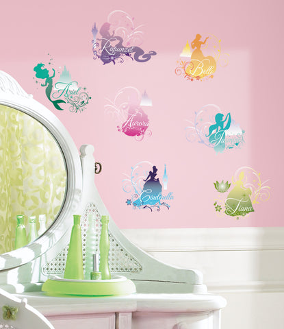 Disney Princess -  Silhouette Peel & Stick Wall Decals