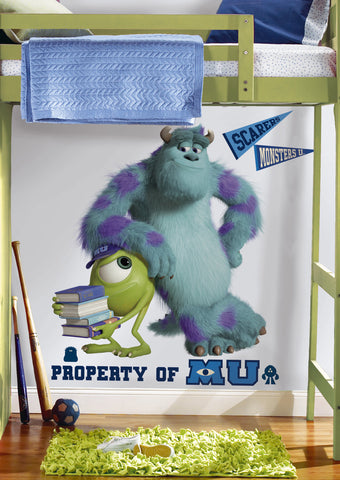 Monsters University Sully & Mikey Peel & Stick Giant Wall Decals