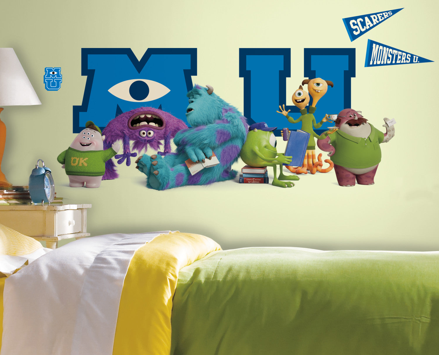monsters inc bedroom Monsters University Giant Character Collage Peel & Stick Wall Decals – WallDecals.com