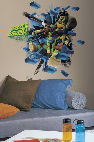 Teenage Mutant Ninja Turtles Brick Poster Peel & Stick Giant Wall Decal