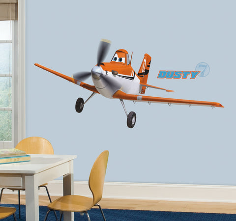 Planes - Dusty The Plane Peel and Stick Giant Wall Decals