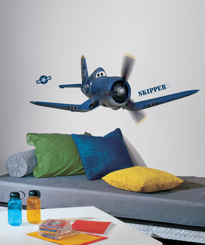 Planes - Skipper The Plane Peel and Stick Giant Wall Decals