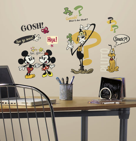 Mickey & Friends - Mickey Mouse Cartoons Peel and Stick Wall Decals