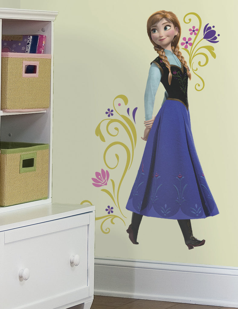 Frozen Princess Anna Peel and Stick Giant Wall Decals – WallDecals.com