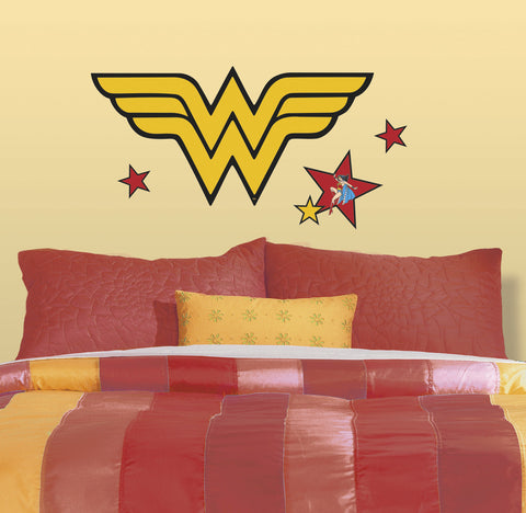 Classic Wonder Woman Logo Peel and Stick Giant Wall Decals