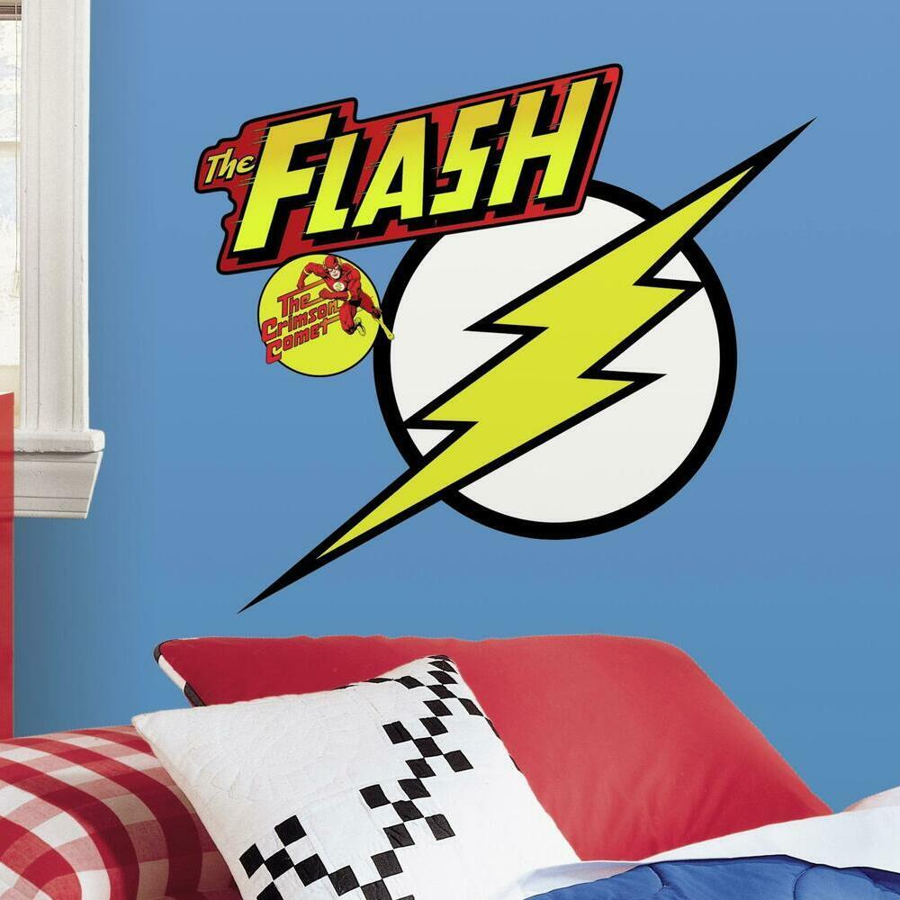CLASSIC FLASH LOGO PEEL AND STICK GIANT WALL DECALS – WallDecals.com