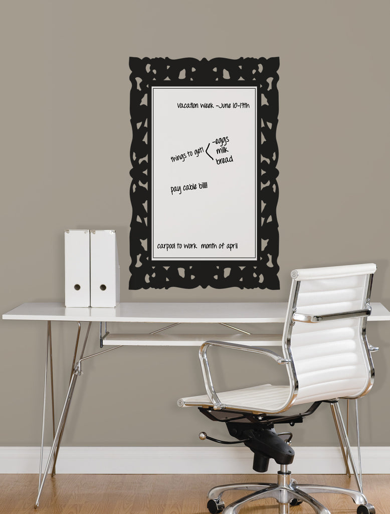 Ornate Frame Dry Erase Peel and Stick Wall Decals image
