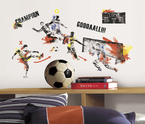 Men's Soccer Champion Peel and Stick Wall Decals image