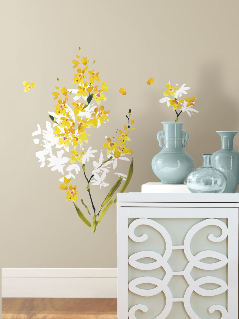 Yellow Flower Arrangement Peel and Stick Wall Decals image