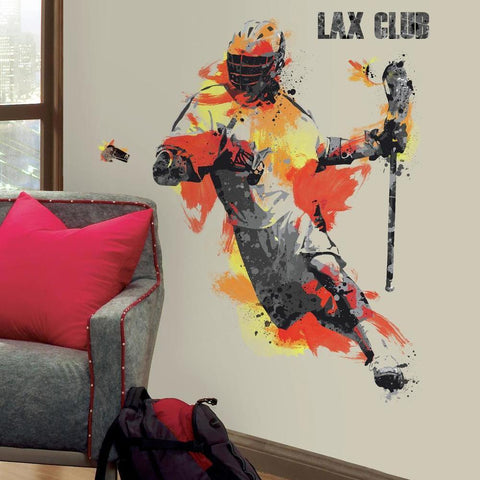 MEN'S LACROSSE CHAMPION PEEL AND STICK GIANT WALL DECALS