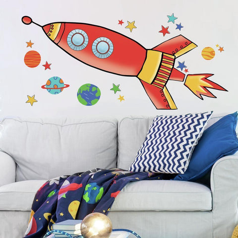 ROCKET PEEL AND STICK GIANT WALL DECALS