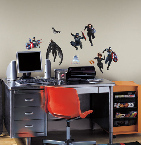 Captain America Peel and Stick Wall Decals