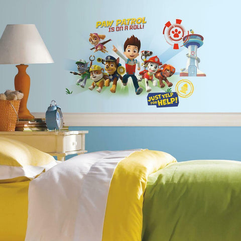 PAW PATROL WALL GRAPHIX PEEL AND STICK GIANT WALL DECALS