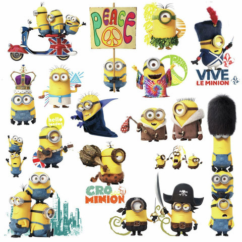 MINIONS THE MOVIE PEEL AND STICK WALL DECALS