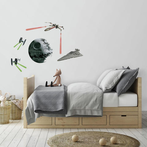 STAR WARS CLASSIC SPACE SHIPS PEEL AND STICK GIANT WALL DECALS