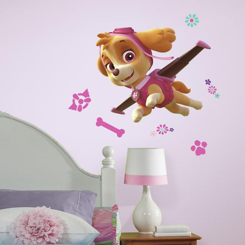 PAW PATROL SKYE PEEL AND STICK GIANT WALL DECALS