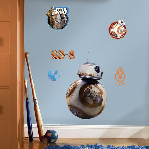 STAR WARS THE FORCE AWAKENS EP VII BB-8 PEEL AND STICK GIANT WALL DECAL