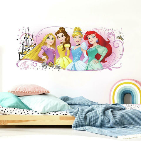 DISNEY PRINCESS FRIENDSHIP ADVENTURES PEEL AND STICK GIANT WALL GRAPHIC