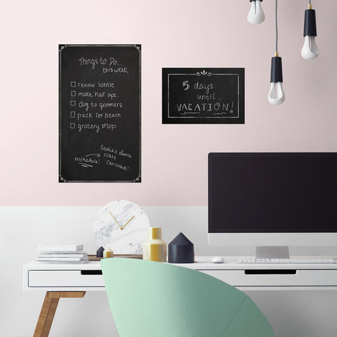 DECORATIVE CHALKBOARD PEEL AND STICK GIANT WALL DECALS