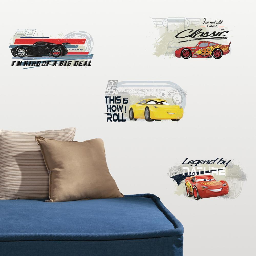 CARS 3 RACING PEEL & STICK WALL DECALS – WallDecals.com