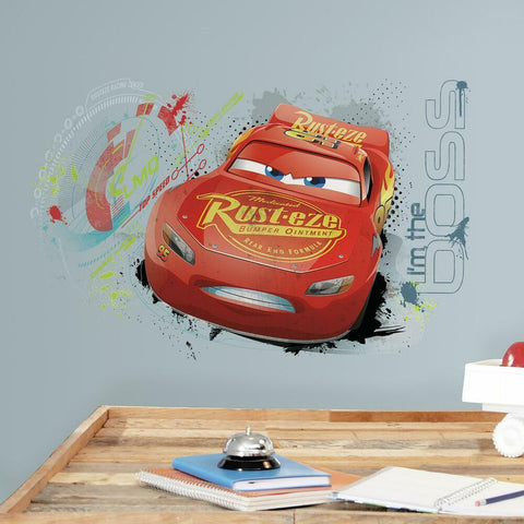 CARS 3 LIGHTNING MCQUEEN PEEL AND STICK WALL GRAPHIC