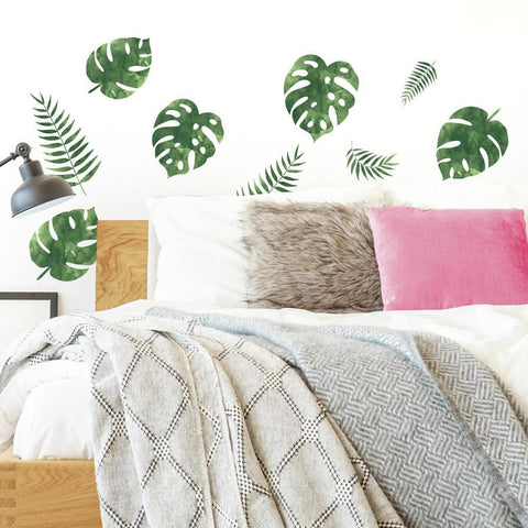 PALM LEAVES PEEL AND STICK WALL DECALS