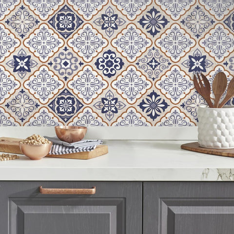 MEXICAN TILES PEEL AND STICK GIANT WALL DECALS