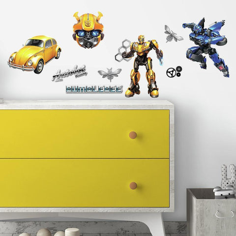 TRANSFORMERS BUMBLEBEE PEEL AND STICK WALL DECALS