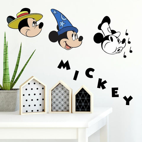 MICKEY MOUSE CLASSIC 90TH ANNIVERSARY PEEL AND STICK WALL DECALS
