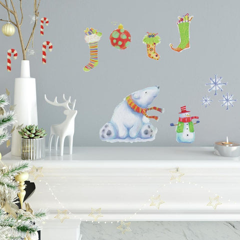 POLAR CHRISTMAS PEEL AND STICK WALL DECALS