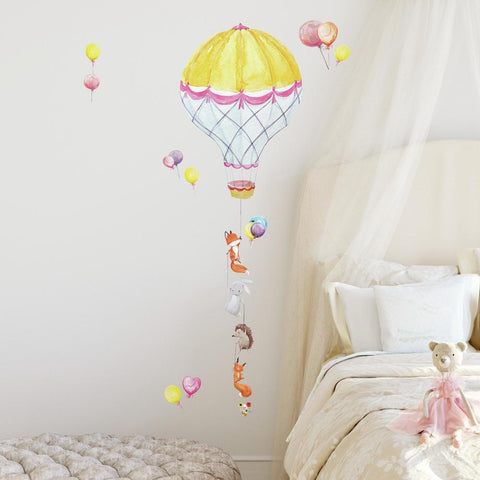 HOT AIR BALLOON PALS PEEL AND STICK GIANT WALL DECALS