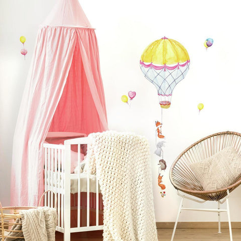 HOT AIR BALLOON PALS PEEL AND STICK GIANT WALL DECALS
